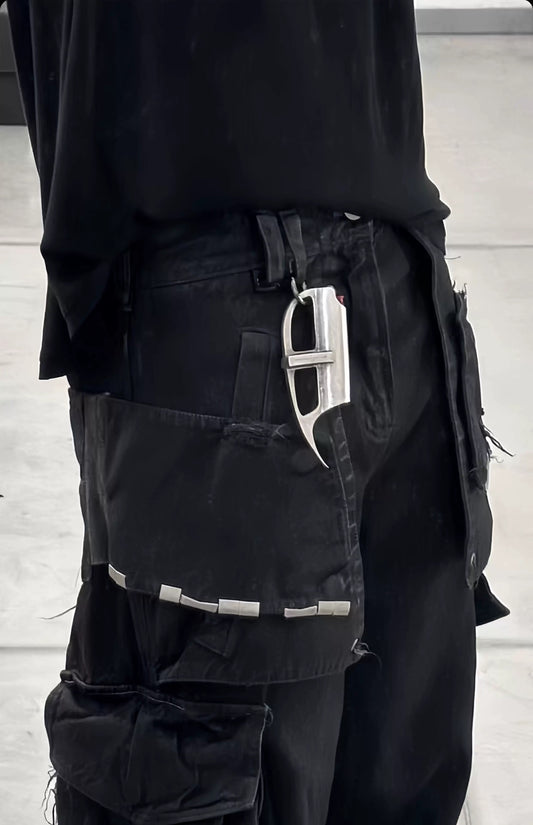 Tribal Silver Metal BIC Lighter Case Cover, Gothic Punk Keychain Accessory